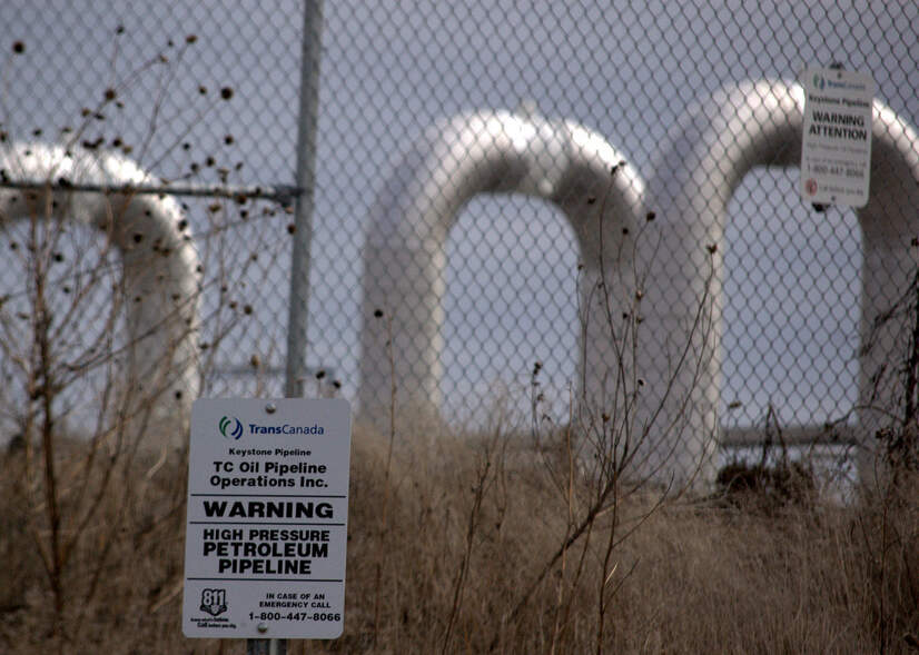 TransCanada Keystone pipeline sign