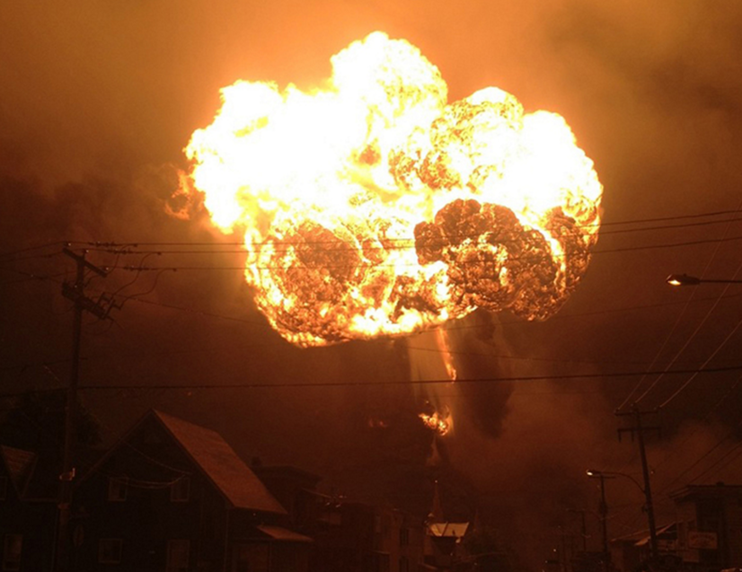 Lac-Megantic oil train fireball