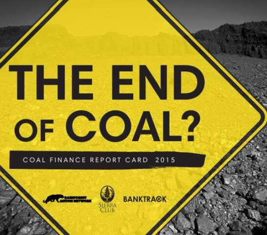 Cover of a report 'The End of Coal?'