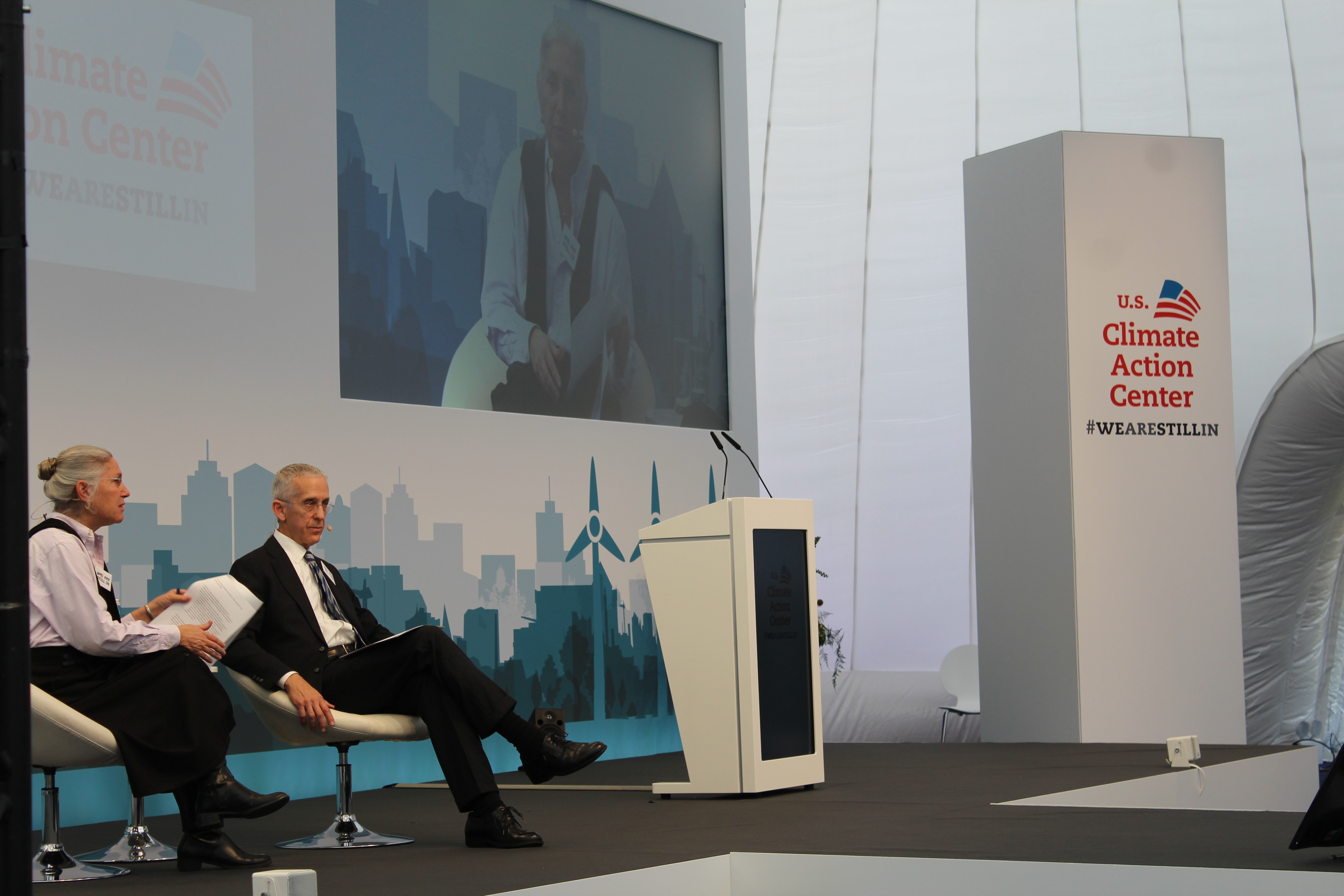 Sue Biniaz and Todd Stern at COP23 in Bonn, Germany.